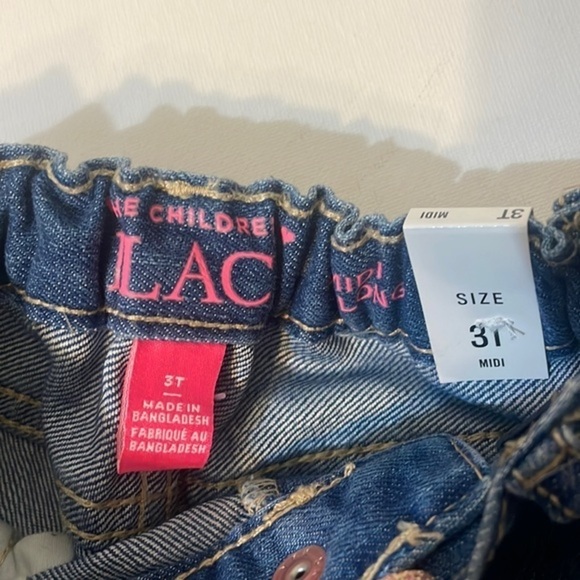 The Children’s Place short toddler blue jean midi nwt girls short bottom Sz 3T - Picture 2 of 6